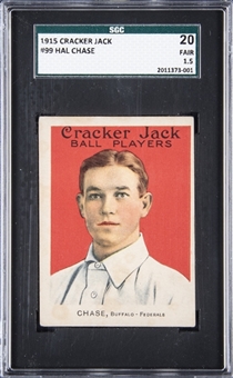 1915 Cracker Jack #99 Hal Chase - SGC FR 1.5